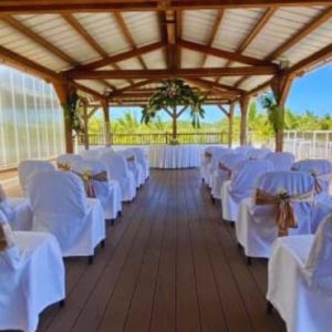 Beach Weddings Abroad The Ravenala Attitude Mauritius Wedding Sky Bar Terrace Wedding Setup 2