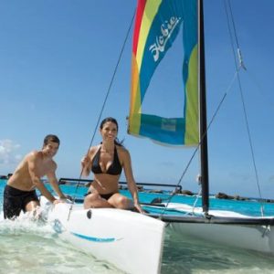 Beach Weddings Abroad Secrets St. James Montego Bay Wedding Hobie Cat