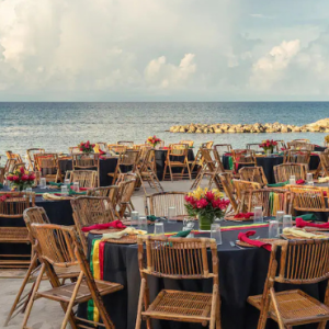 Beach Weddings Abroad Hyatt Zilara Rose Hall Wedding Beach Banquet Setup