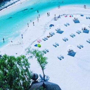 Beach Weddings Abroad Ambre Resort & Spa Mauritius Wedding Ile Aux Cerfs Aerial View