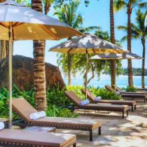 Beach Weddings Abroad Westin Turtle Bay Resort & Spa Wedding Pool Sun Loungers