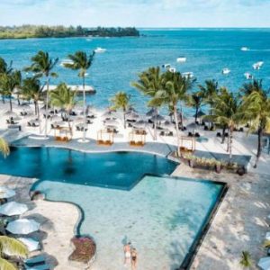 Beach Wedding Abroad Anahita Golf & Spa Resort, Mauritius Wedding Aerial View