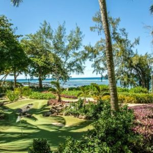 Beach Wedding Abroad Canonnier Beachcomber Golf Resort & Spa Wedding Golf View