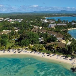 Beach Wedding Abroad Canonnier Beachcomber Golf Resort & Spa Wedding Aerial View1