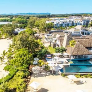 Beach Wedding Abroad Radisson Blu Azuri Resort & Spa, Mauritius Wedding Aerial View2