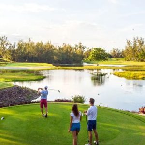 Beach Wedding Abroad Shangri La Le Touessrok Mauritius Wedding Golf View