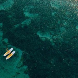 Beach Wedding Abroad Sugar Beach Mauritius Wedding Aerial View Of Watersports And Ocean