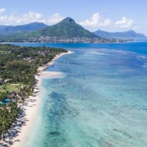 Beach Wedding Abroad Sugar Beach Mauritius Wedding Aerial View1