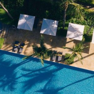 Beach Wedding Abroad Sugar Beach Mauritius Wedding South Pool Aerial View